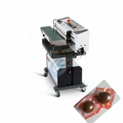 China Automatic Horizontal Food Plastic Film Bags Heat Sealing Machine Continuous Strip Sealer Machine for sale