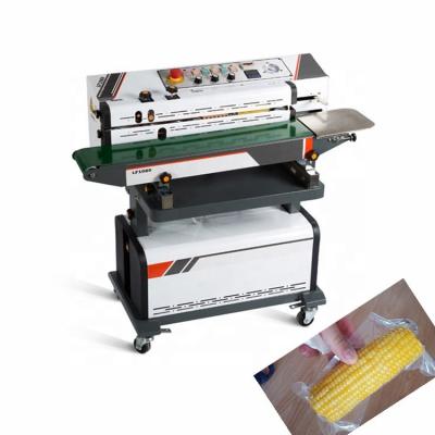 China Vertical Continuous Food Band Sealer Bag Sealing Machine With Ink Printing for sale