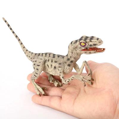 China Mouth Can Be Closed/Open Hot Selling Dinosaur Toys Jurassic World Brontosaurus Velociraptor Animal Model Toy For Kids for sale