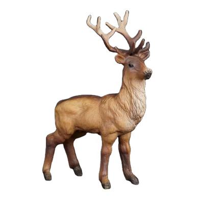 China PVC Plastic Zoo Wild Elk Toys PVC Plastic Deer Model Toy for sale