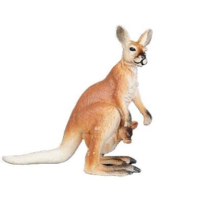 China New Design Plastic PVC Kangaroo Toy Animal Simulated Model Toys for sale