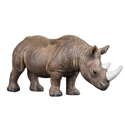 China PVC Plastic Single Horn Rhinocero Toys Animals Model for sale