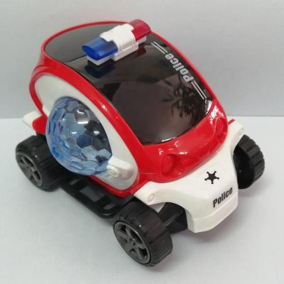 China Toy Kids Police Car Electric Toy Die-cast Light and Sound Universal Wheel With Colorful for sale