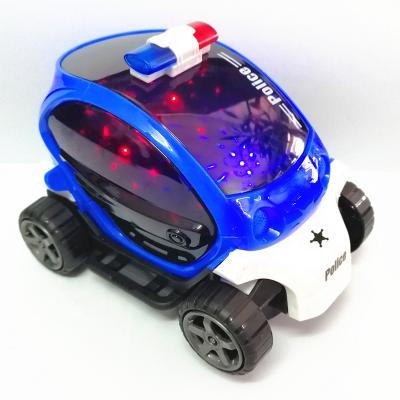 China Toy Hot Cartoon Electric Police Diecast Cars For Kids for sale