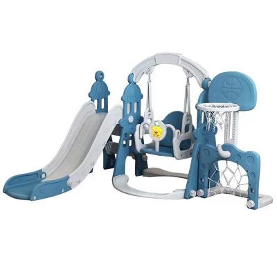 China For Kids Play Kids Indoor Plastic Swings And Slide Big Outdoor Slide Kids Playground Toy Set for sale