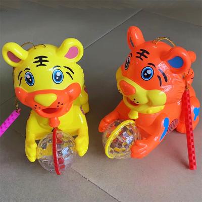 China Christmas Light Toys Boys Tiger Push Ball With Colorful Light And Sound 87*44*87cm for sale