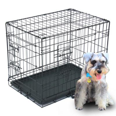 China DIVTOP Double Door Wire Dog Crate,Professional High Quality Metal Dog Kennel High Duty Large Animal Dog Cage. for sale