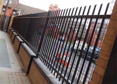 China Used steel fencing black powder coated ornamental wrought iron fence for sale