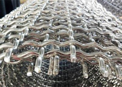 China 1.1mm Wire Diameter Stainless Steel 316 Crimped Square Wire Mesh Netting for sale