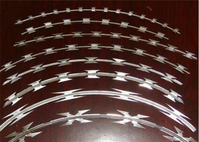 China Hot Dipped Galvanized Stainless Steel Concertina Razor Barbed Wire,blade barbed wire mesh fence for sale