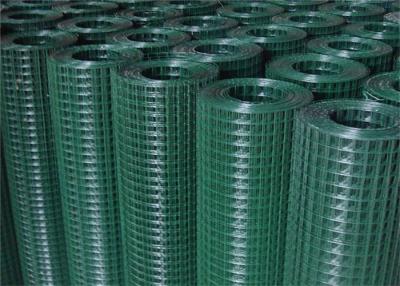 China 1/2'' , 3/4'' , 1'' , 1/4'' , 3/8'' , 5/8'' hole size , green pvc coated welded wire mesh 3'x100' roll for sale