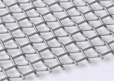 China 12.7mm hole corrosion resistant 304 304L stainless steel crimped heavy duty wire mesh screen for sale