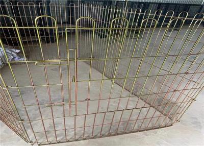 China Color Spray Indoor Outdoor Pet Cages Large Metal Mesh Wire Dog Cage for sale