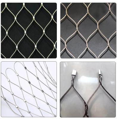 China Stainless steel wire rope mesh net / slope protection network for sale