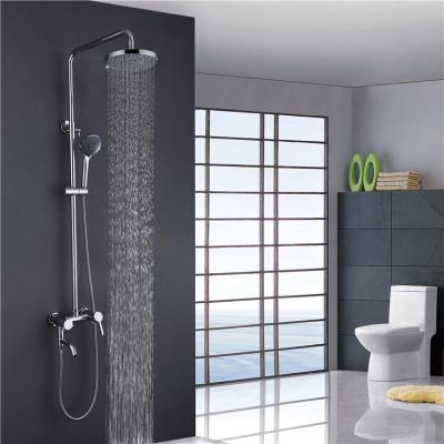 China With Sliding Bar Wall Mounted Bathroom Shower Bathroom Rainfall Shower Head Transfer System for sale