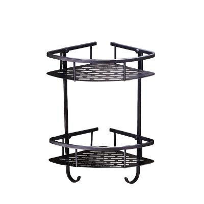 China Traditional High Quality Brass Metal 2 Tier Shower Caddy for sale