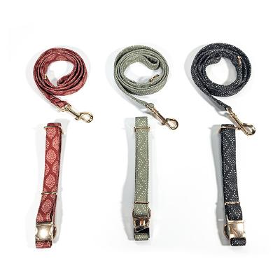 China Metal Buckle Pet Collar Leash Sustainable Medium And Large Dog Firm Dog Collar for sale