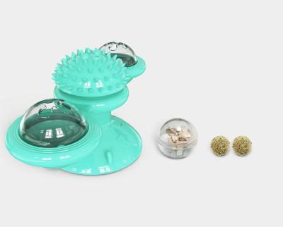 China Good Quality Catnip Suction Ball Portable Rolling Hair Cat Windmill Toy Scratch Cup Good Quality for sale