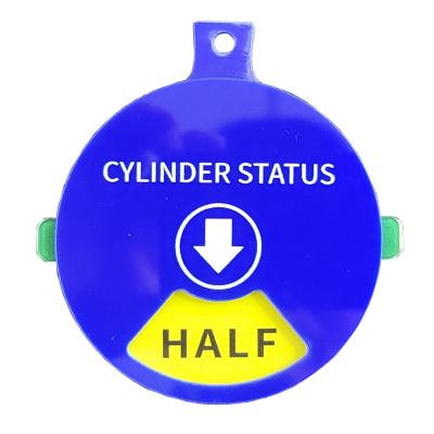 China Hospital 8 cm 4 Segment Brand Custom Logo Fashion Hospital Oxygen Cylinder Status, Equipment 3D Status Label, Rotating Signage for sale