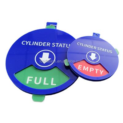 China Hospital Equipment Status Rotating Tag 6cm, Device Status Safety Signage, Hospital Oxygen Cylinder Status Precaution Identification for sale