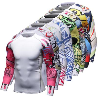 China 86%polyester/14%spandex Muttahida Majlis-e-Amal 86%polyester/14%spandex Custom Clothing Long Sleeve Jiu Jitsu Rashguard Men for sale