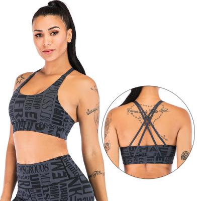 China New Print High Support Sports Bra Women Workout Bra Elegant Antibacterial Antibacterial Woman Workout Bra Premium Quality Sports Bra for sale