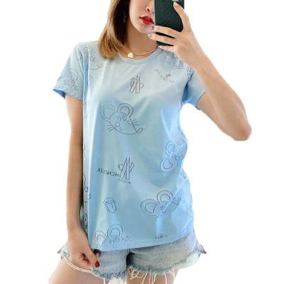 China Custom Made Anti-wrinkle Women's T-shirt Summer Anti-wrinkle Women's T-shirt Custom Printed T-shirt Summer 2022 Summer Fashion T-shirt GIRLS for sale