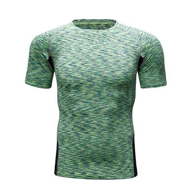 China Customs 2022 Anti-Shrink Gym Clothing Short Sleeve Tight Men's Short Sleeve T-Shirt Sporty Anti-Shrink Shirt Compression Quick Dry Anti-Shrink for sale