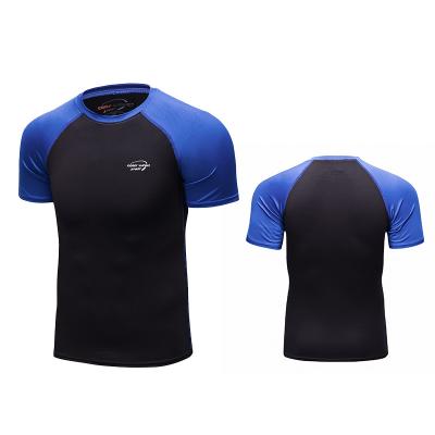 China Wholesale Anti Pilling Men's Fitness Clothing Running Shorts Gain Muscle Sporty Fitted T-shirts for sale