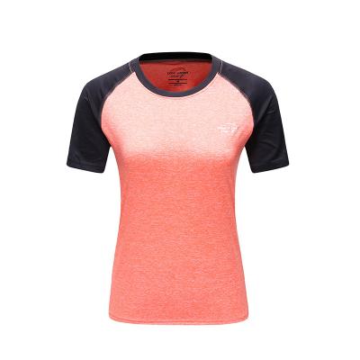 China Wholesale Custom Slim Al Mayor Antibacterial Antibacterial Women's Slim Fit Camisetas Antibacterial Sports Woman T-shirt Sports Woman T-shirt camisetas deportivas de mujer for sale