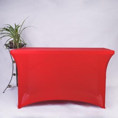 China Custom red table covers and chair covers wedding decoration for sale