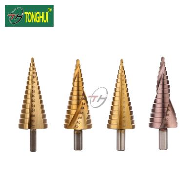 China High Speed ​​Steel Step Steel Drill Bit For Iron Plate And Plastic Material for sale