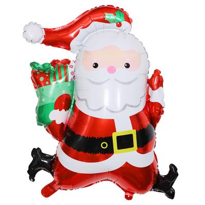 China Party Decoration BLN Christmas Decoration Foil Balloon Santa Claus Aluminum Film Globos Factory Christmas Party Balloon for sale