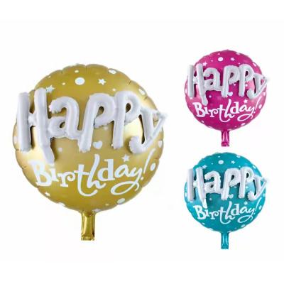 China Wholesale Newest Party Decoration BLN 22inch Happy Birthday Foil Balloon Around The Combine Letters Wedding Party Decor Balloon Kit for sale