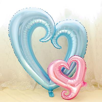 China 40 Inch Big Heart Balloons Valentines Day Inflatable Love Party Decoration BLN 18 Inch Hook Heart Balloon Foil Balloon for sale