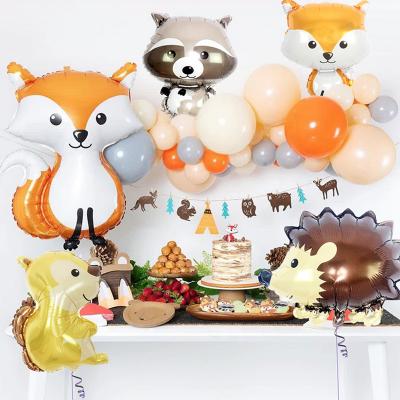 China Animal Cartoon Animal Balloon Birthday Decoration BLN Globos Animados Party Balons Party Foil Helium Animal Balloons for sale