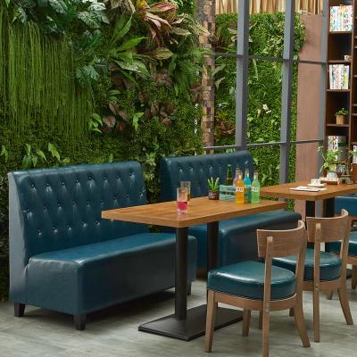 China Sofa Furniture Banquette Seating Restaurant Modern Leather Booth Design Restaurant Sofa Seating Set for sale