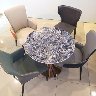 China Restaurant Table Customized Design Commercial Furniture Metal Dining Restaurant Table Set for sale