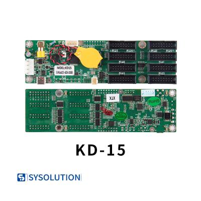 China Small Size Stand-alone Cards KD15 with 7 HUB75 Ports ROM 256 MB for sale