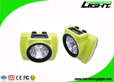 China 6.8Ah Miners Cordless Cap Lamp 18000lux IP68 Waterproof With OLED Screen Bayer Flame Retardant Material for sale