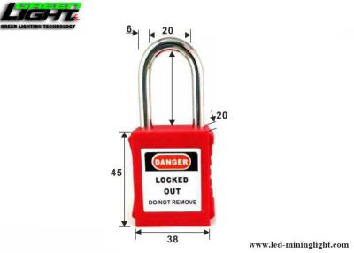 China 6 Pin 38mm Steel Shackle Nylon Safety Xenoy Padlocks for sale