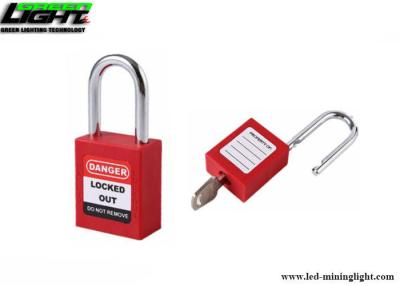 China 45mm Height 6mm Steel Shackle Safety Lockout Padlocks for sale