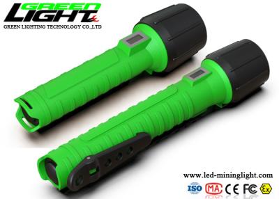 China OLED Screen 1300lum Waterproof Led Flashlight Impact Resistant 6400mA for sale