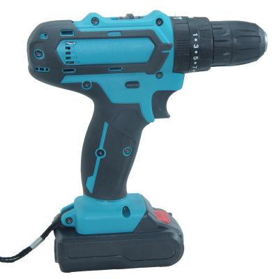 China 21V Household/Automobile Repair Rechargeable Electric Electric Drill Screwdriver Hand Household Tools Lithium Multifunction Impact Drill for sale