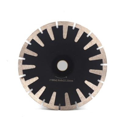 China Dry And Wet Cutting 180*22mm T-Shape Segments Diamond Saw Blade For Granite for sale