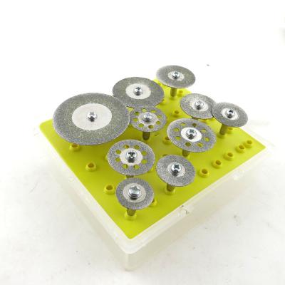 China Mini Dry And Wet Cutting Circular Saw Blades Set 10pc Parts Of Diamond Cutting Jade Glass - Ceramic Cutting for sale