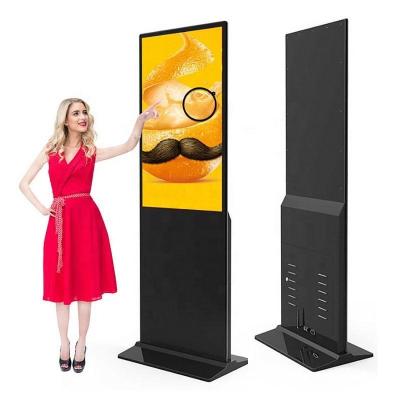 China Buildings 98 Inch High Definition Screen Vertical Floor Standing Indoor Digital Signage LCD Advertising Display for sale