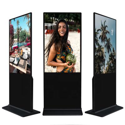 China 43 Inch High Definition Low Power Vertical Screen Indoor Floor Standing Digital Signage LCD Advertising Full Color Display for sale