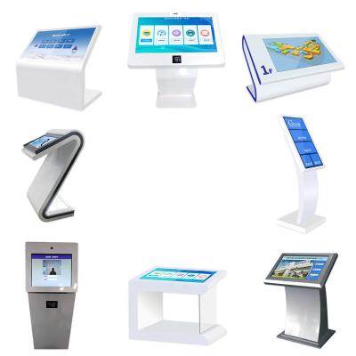 China 55 Inch Horizontal Touch Screen Advertising Kiosk Monitor Stand Free Standing LCD Led Display With Capacitive Touch Screen Panel for sale