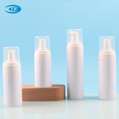 China Cosmetic PET foam bottle Mousse foaming bottle facial cleanser press bottle foam shampoo sub-bottling for sale